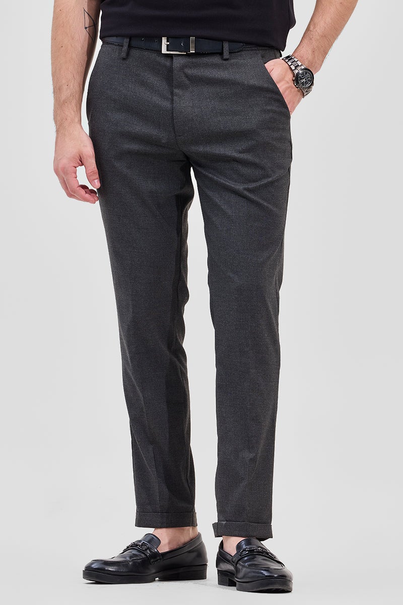 سنيتش بنطلون رمادي مطاطي بتصميم ذاتي - Image 2